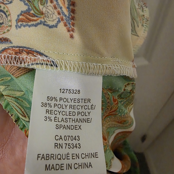 Rachel Zoe Multicolor Paisley Pants Satin - Picture 11 of 13